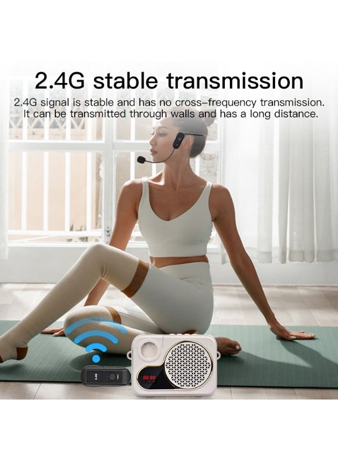 Wireless Microphones, System Wireless Microphone Headset Lavalier Lapel Speak Beltpack Receiver, Suitable for Smartphone Laptop Desktop PC Speaker Stage Speaker Public Speaking and Teaching - Image 4